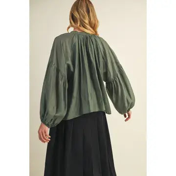 The Olive Blouse