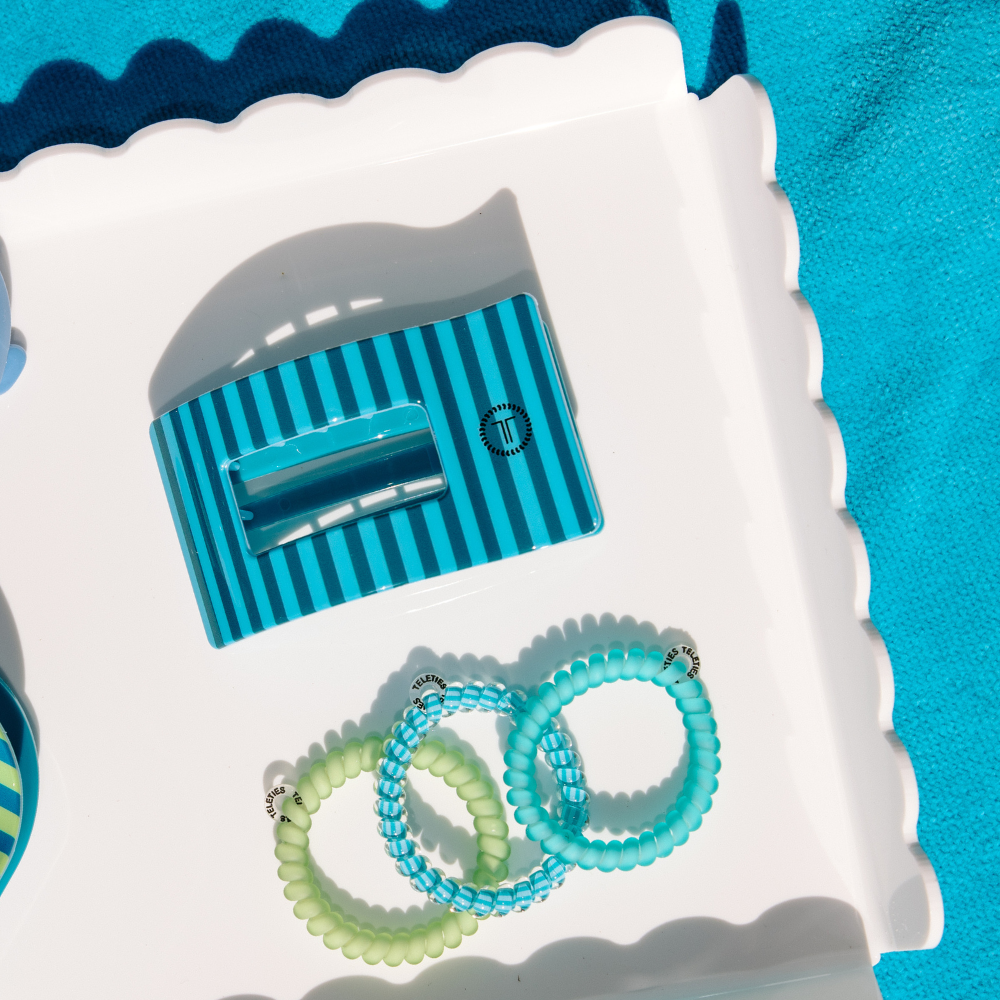 Splash Zone | Small | Flat Rectangle Hair Clip