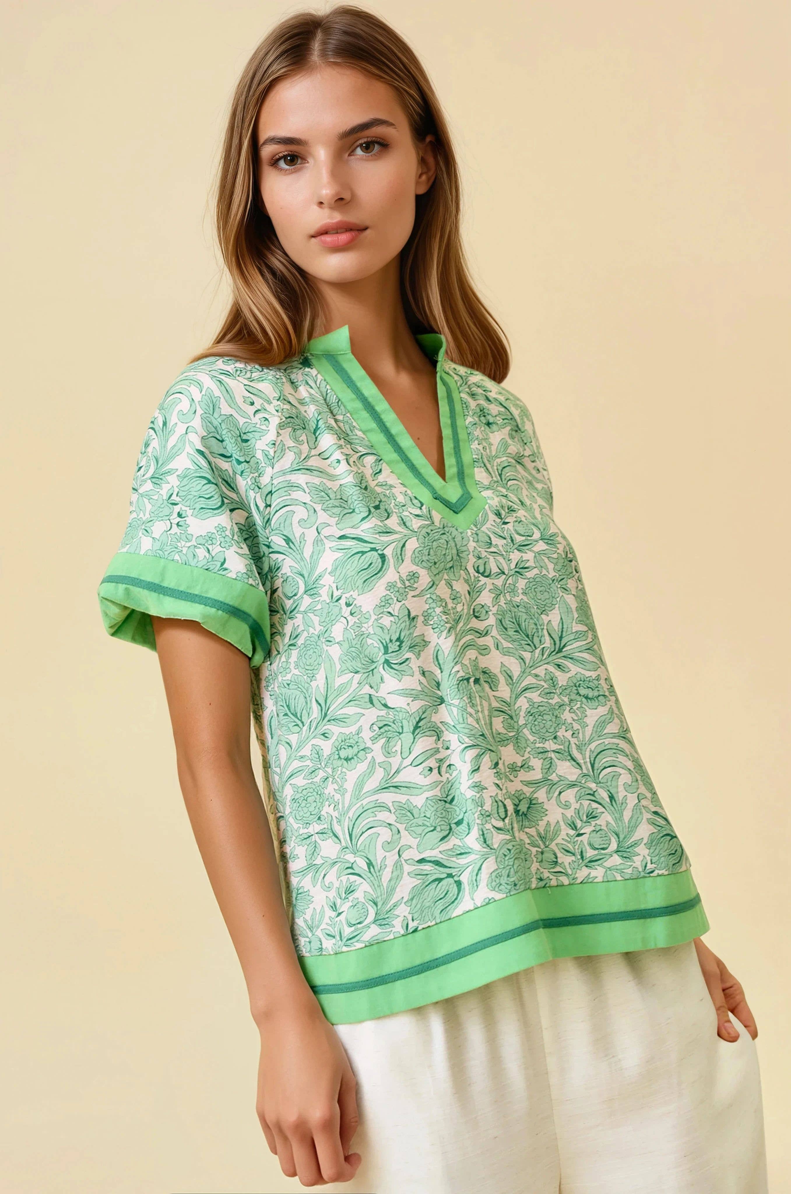 Magnolia Mint Top