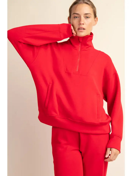 Butter Soft Quarter Zip Top