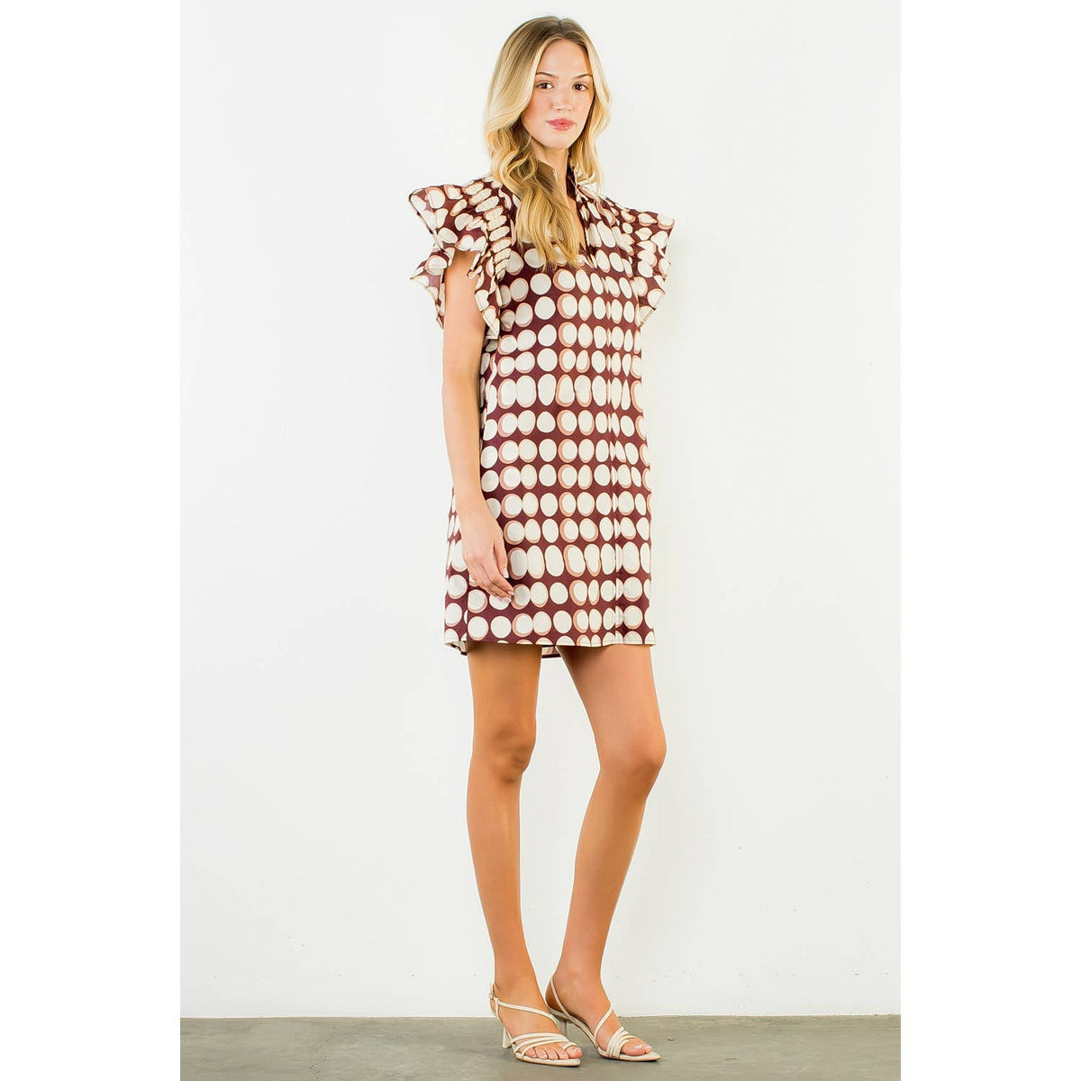 Geometric Pattern Short Dress