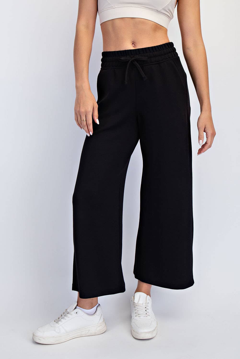 Butter Soft Cropped Wide Leg Pant