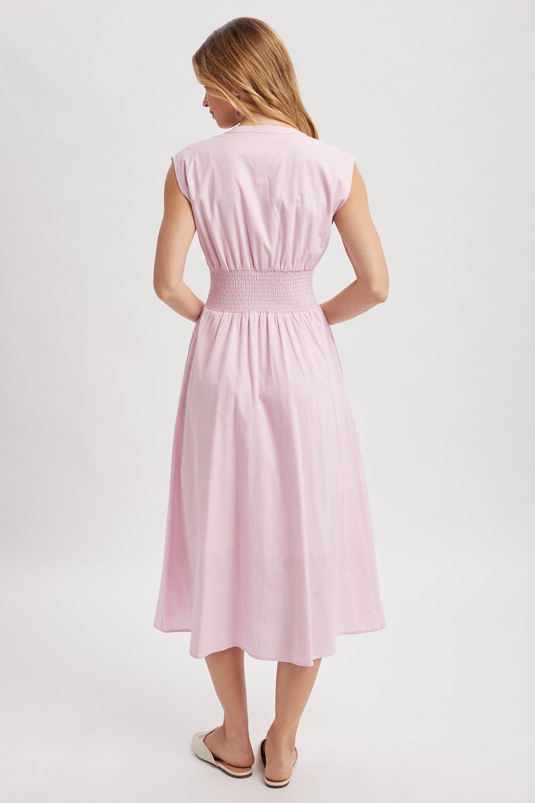 Stacy Front Zip Midi Dress