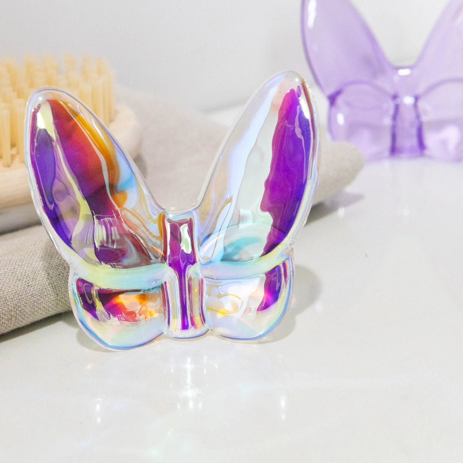 Le Mariposa Crystal Butterfly Figurine in Iridescent