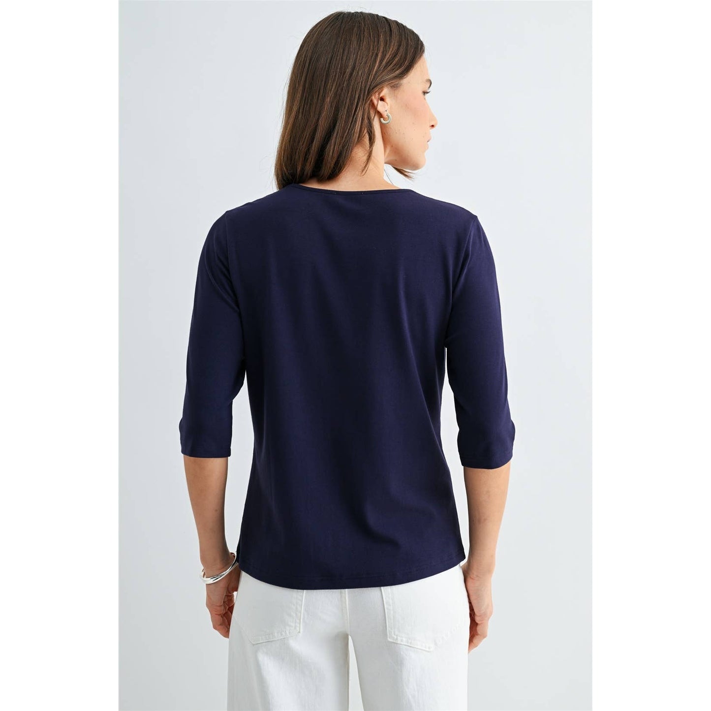 ELBOW SLEEVE KNIT TOP