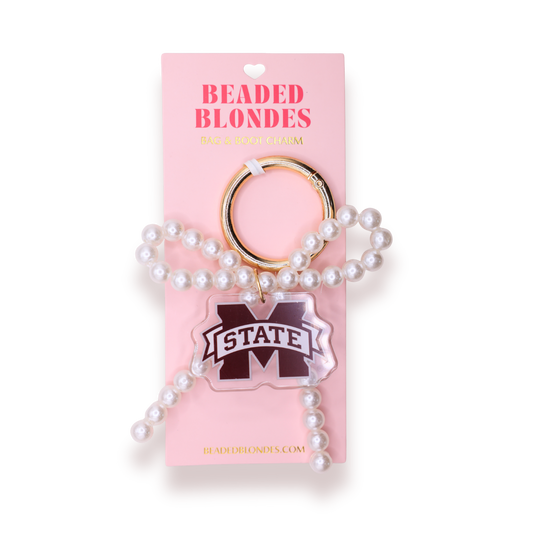 Mississippi State Bag & Boot Charm