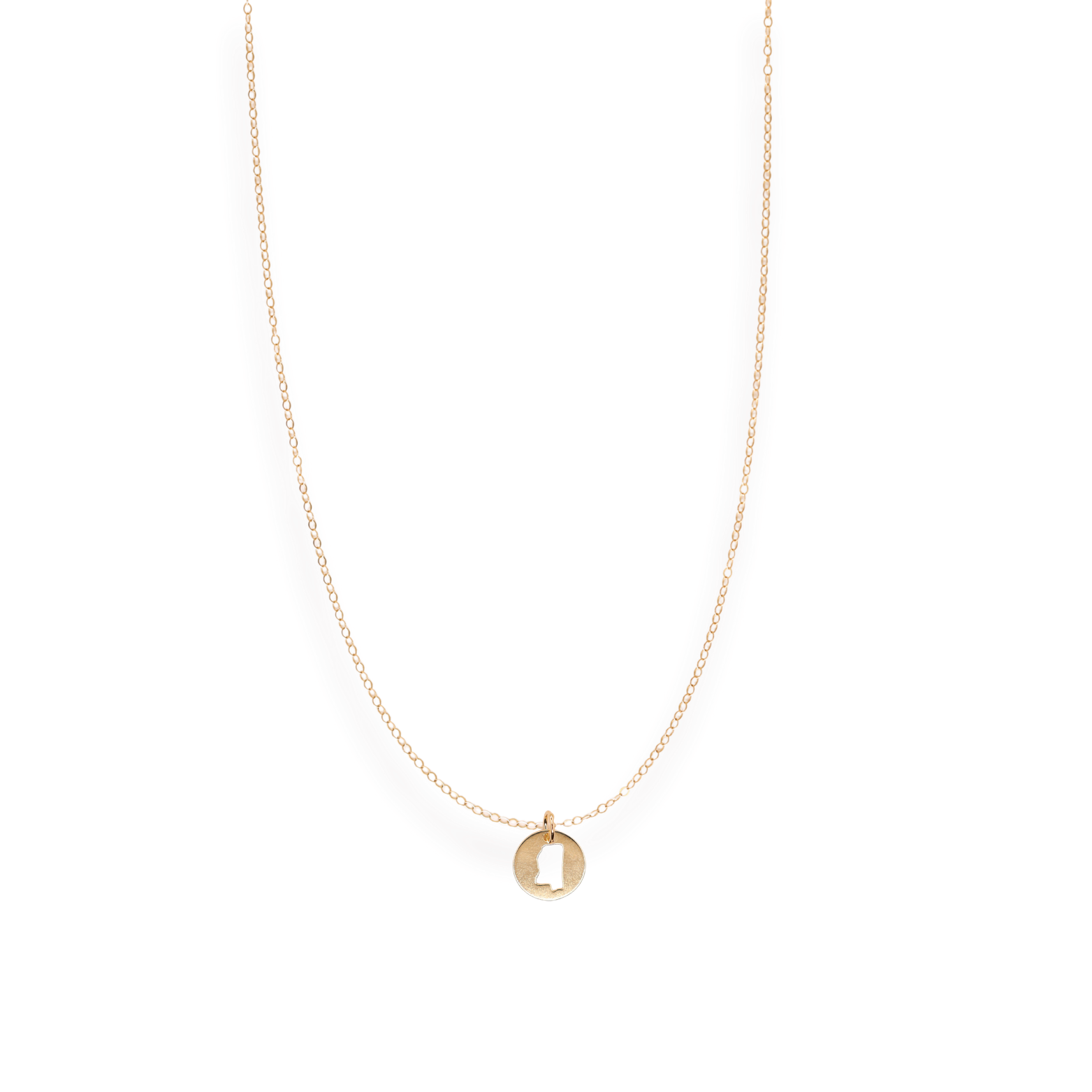 Mississippi State Cut Out Charm Necklace