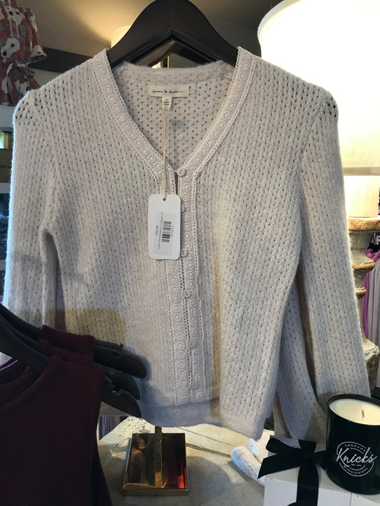 Lace trim detailed Cardigan