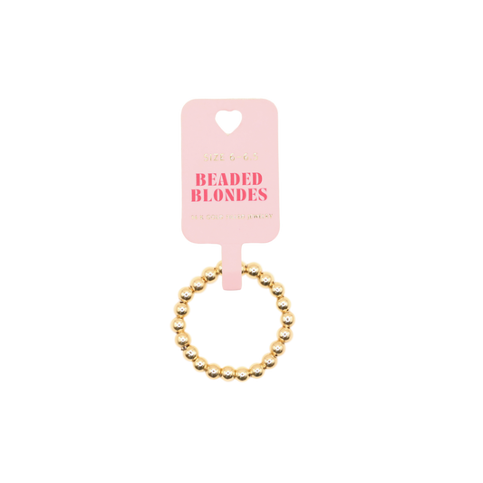 Lauren Beaded Band in Gold