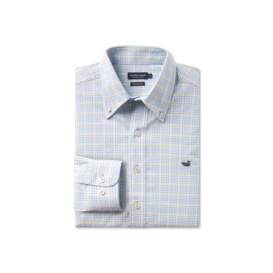 SM Dyer Performance Gingham Dress Shirt