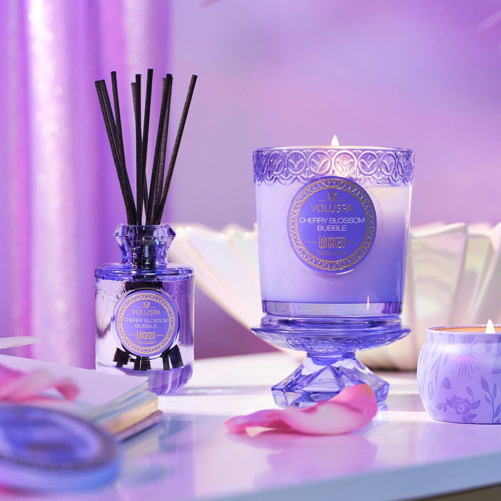 Wicked Cherry Blossom Bubble Candle