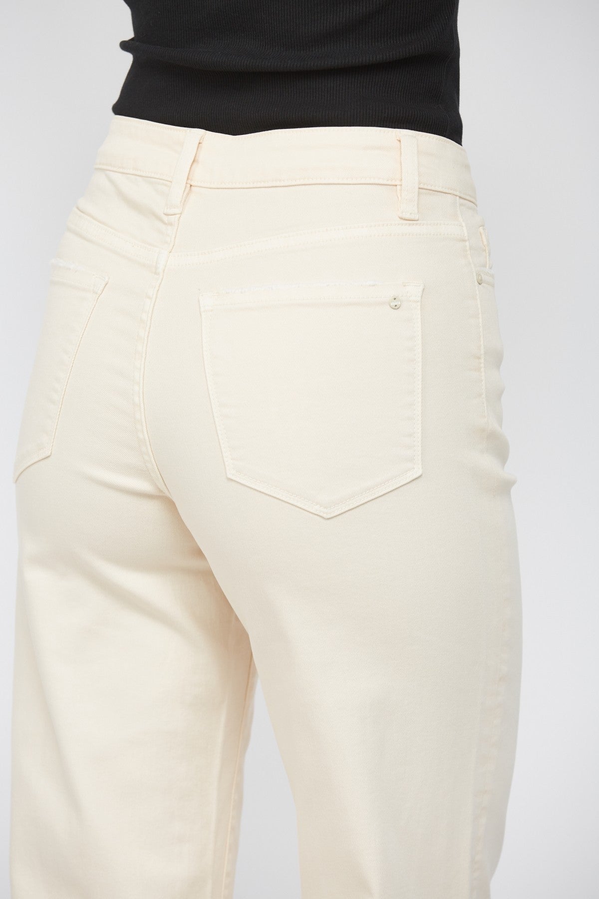 White Super High Rise Wide Leg