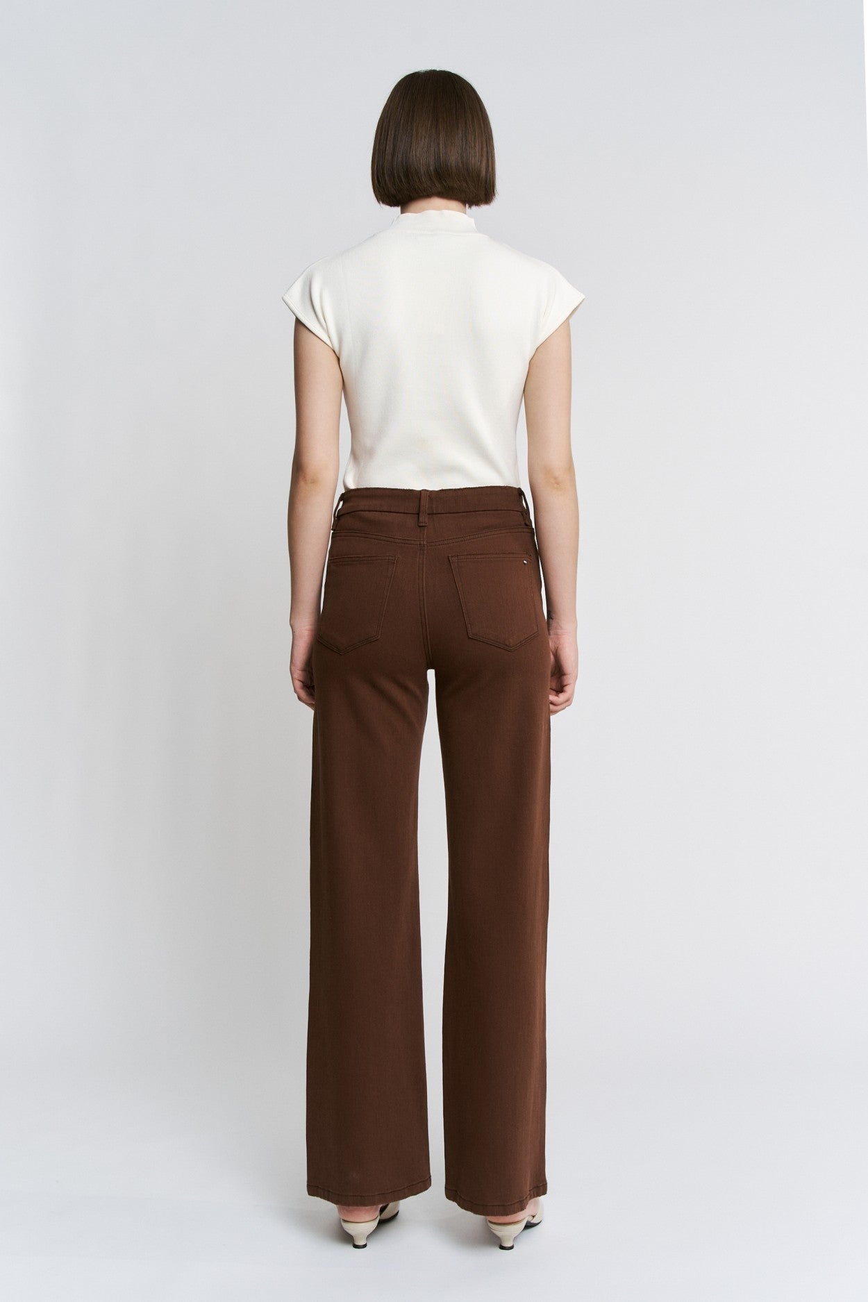 Brown High Rise Pants