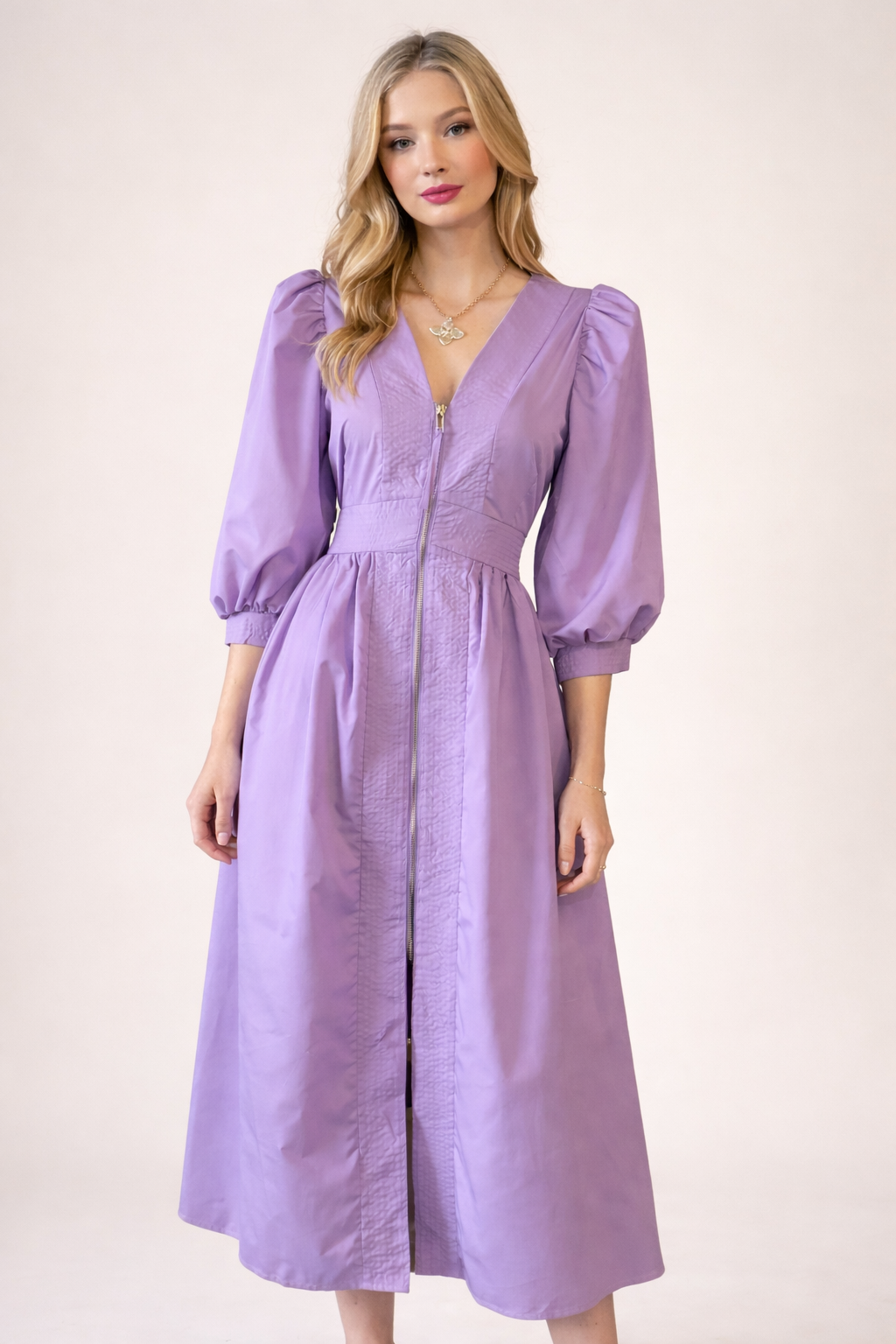 The Lilac Meadow Midi Dress