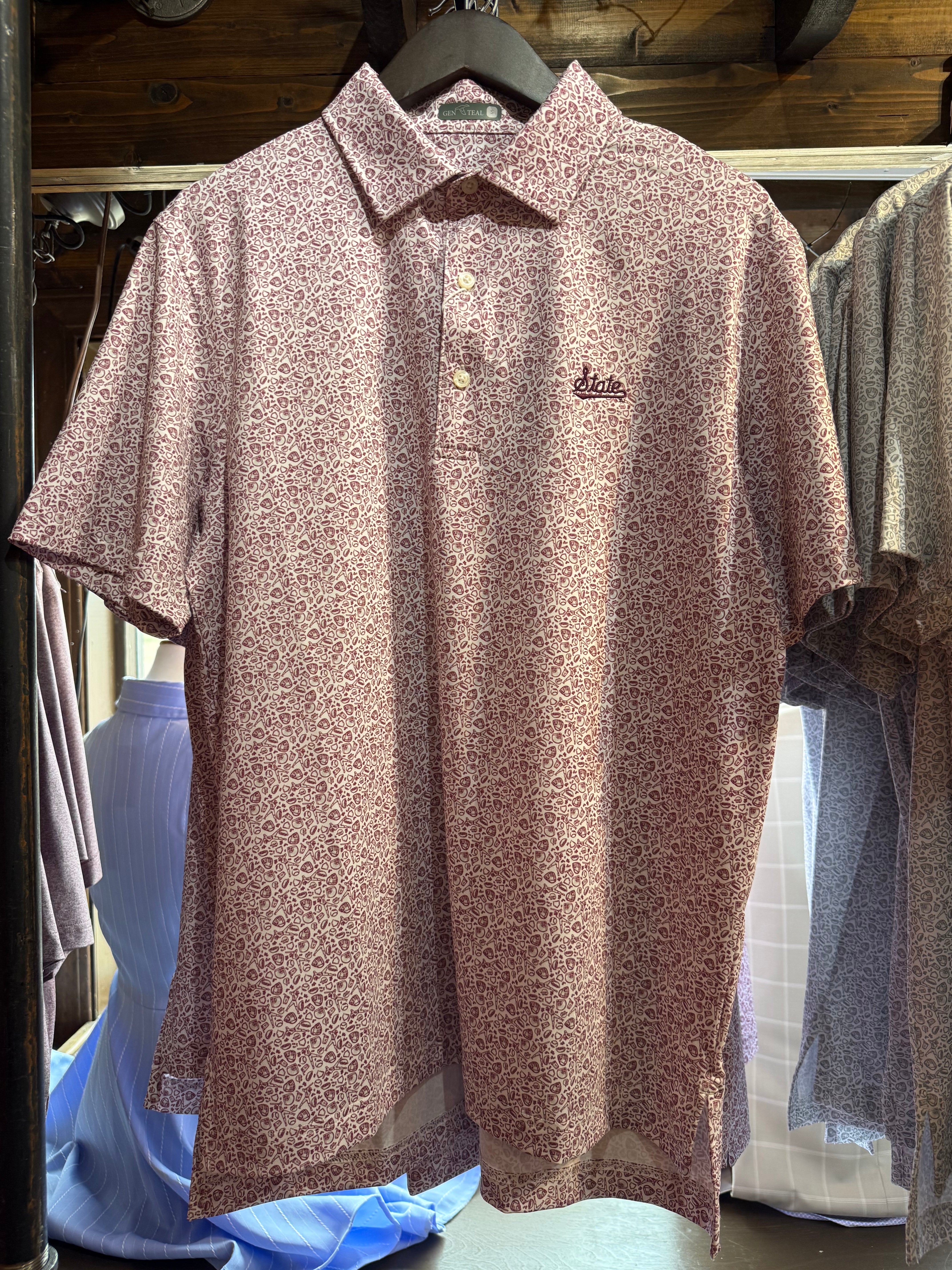 MSU Maroon Fastball Polo