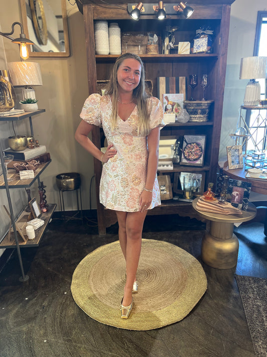 Whispering Rose Mini Dress