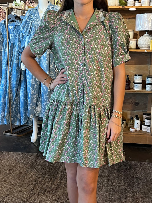 Meadow Bloom Mini Dress