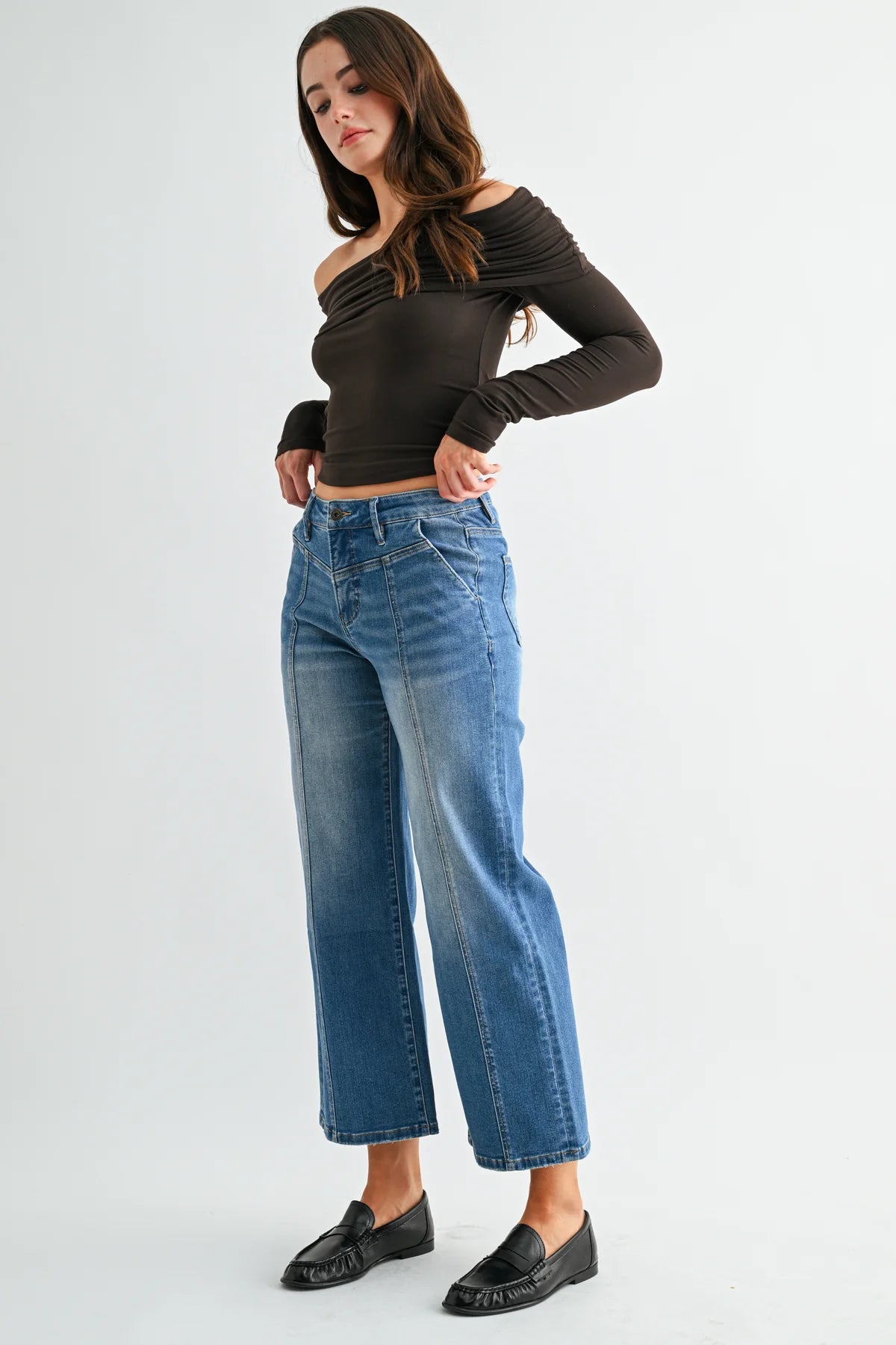 HIGH-RISE WIDE CROP - TUMMY TUCK