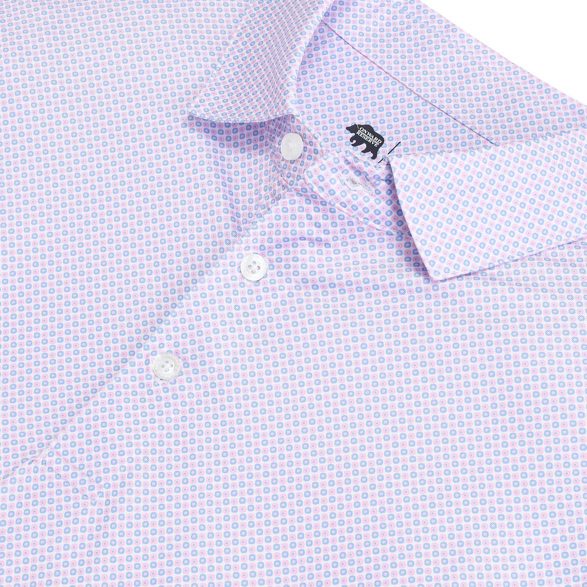 League Printed Performance Polo