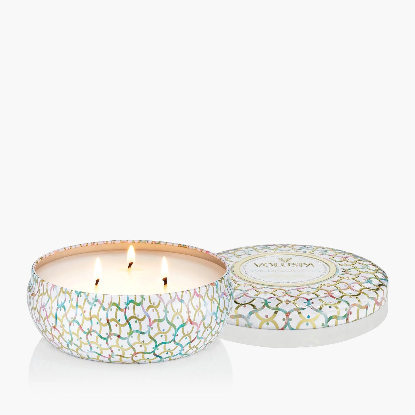 Voluspa Wildflower 3 Wick Tin Candle