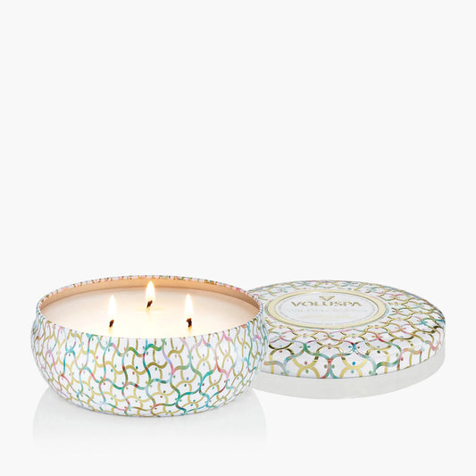 Voluspa Wildflower 3 Wick Tin Candle
