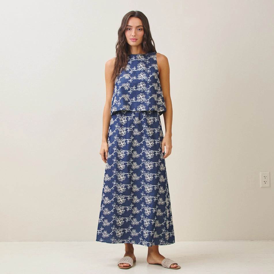 Amelia Embroidered Skirt
