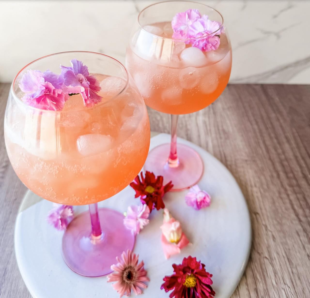 Flora Handblown Balloon Glass - Set of 4