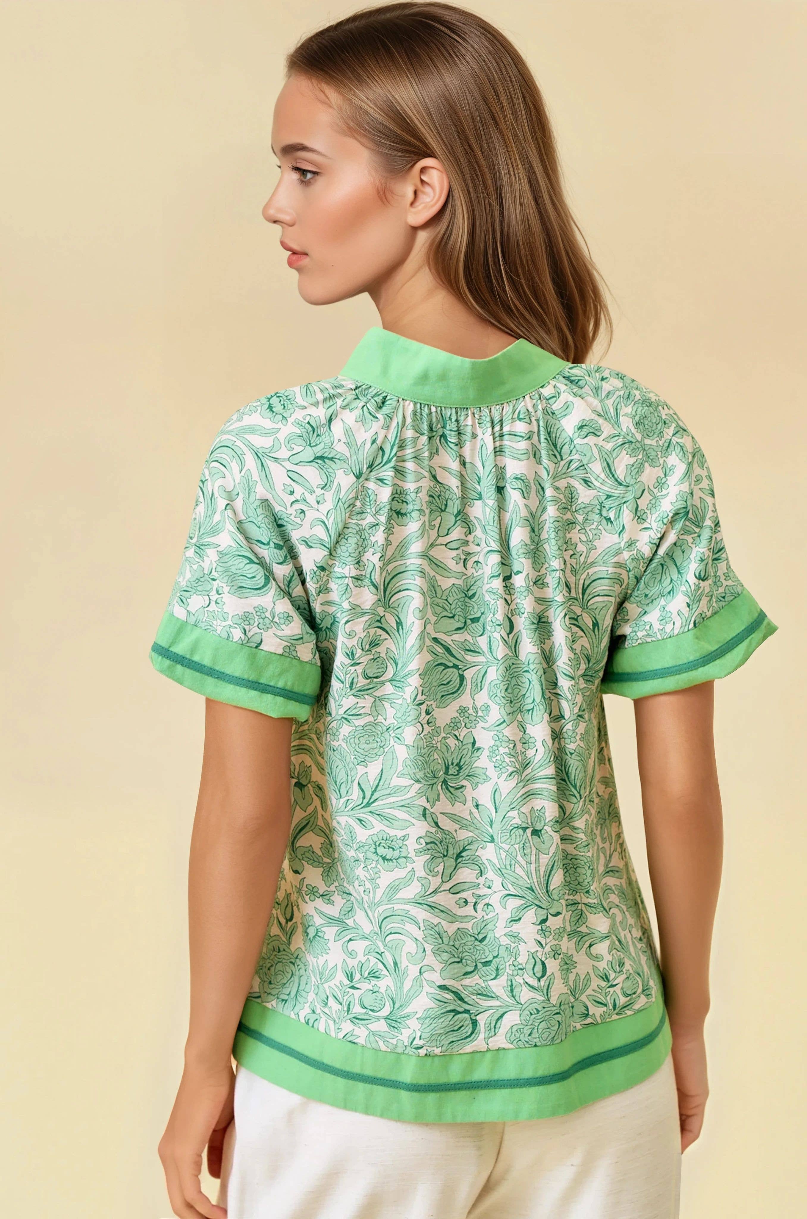 Magnolia Mint Top