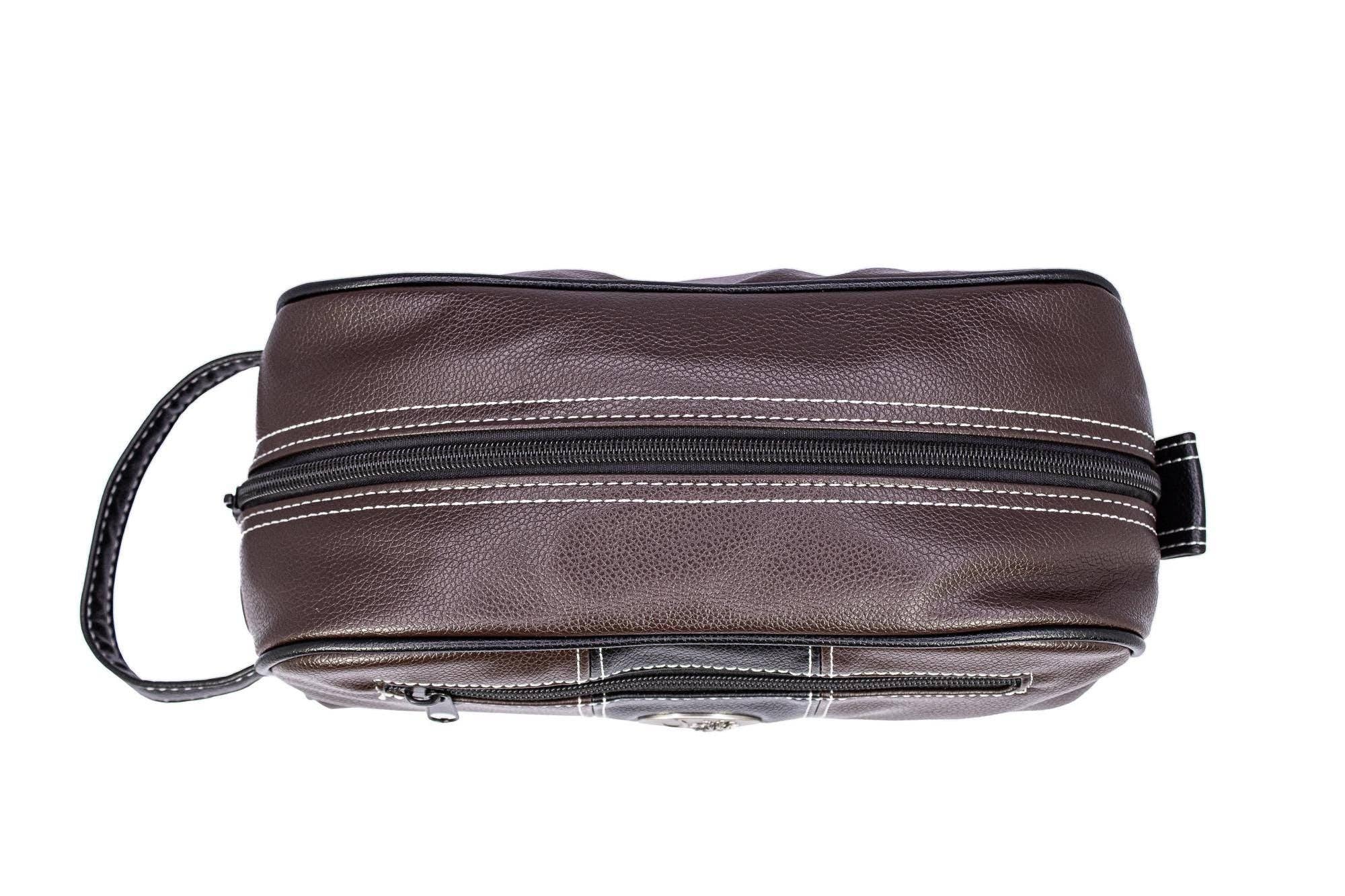 Alabama Crimson Tide Men's Toiletry Dopp Bag Brown