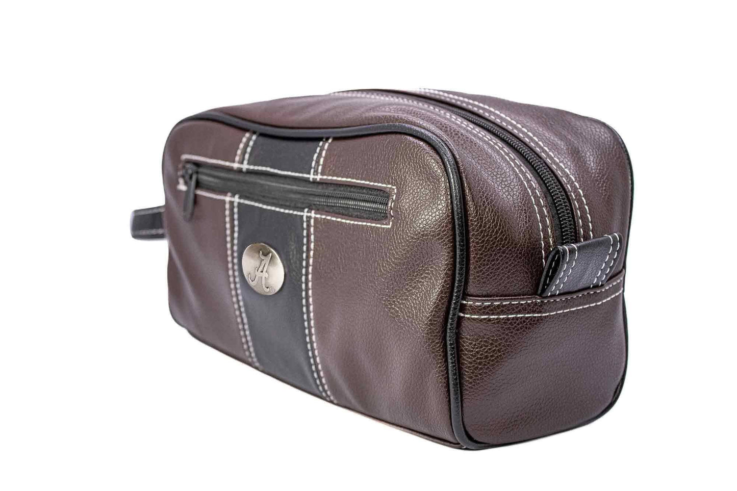 Alabama Crimson Tide Men's Toiletry Dopp Bag Brown
