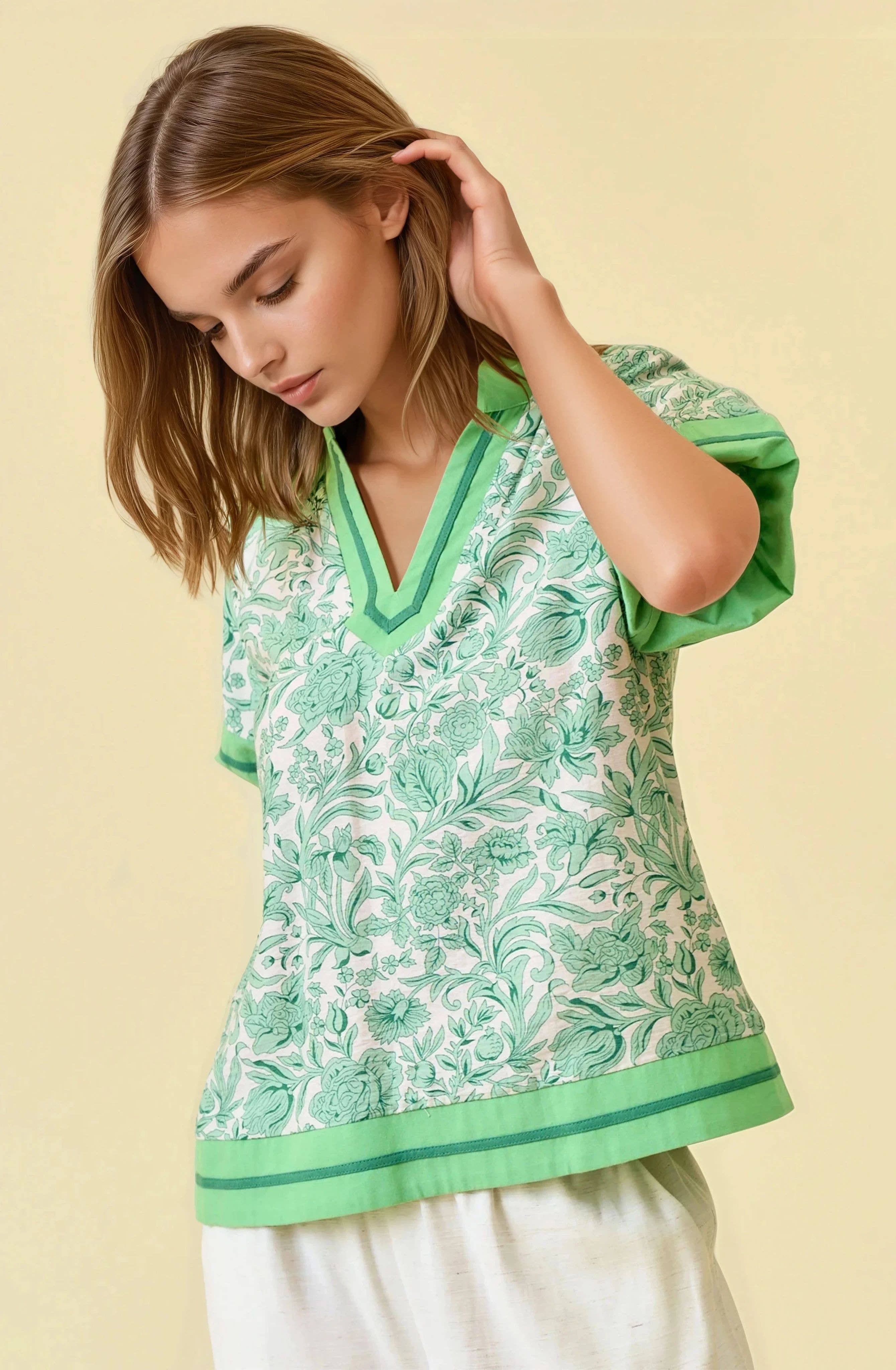 Magnolia Mint Top