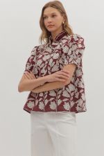 Scarlet Petals Top