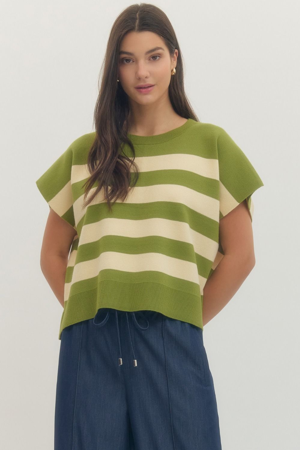 The Lime Sorbet Stripe Top
