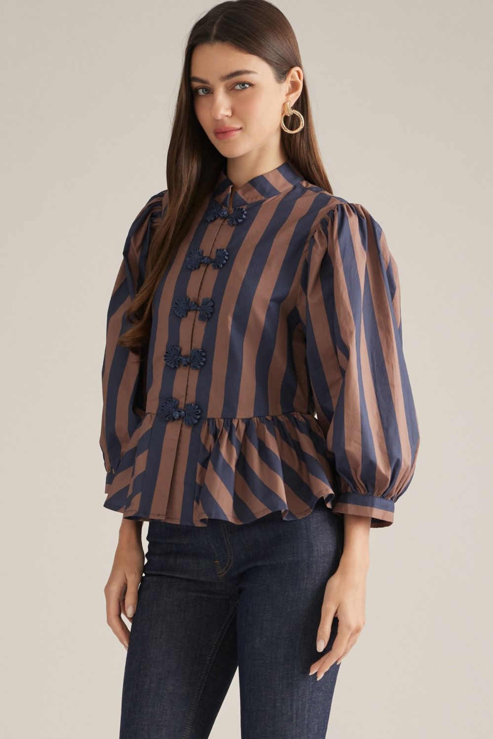 The Madison Peplum Top