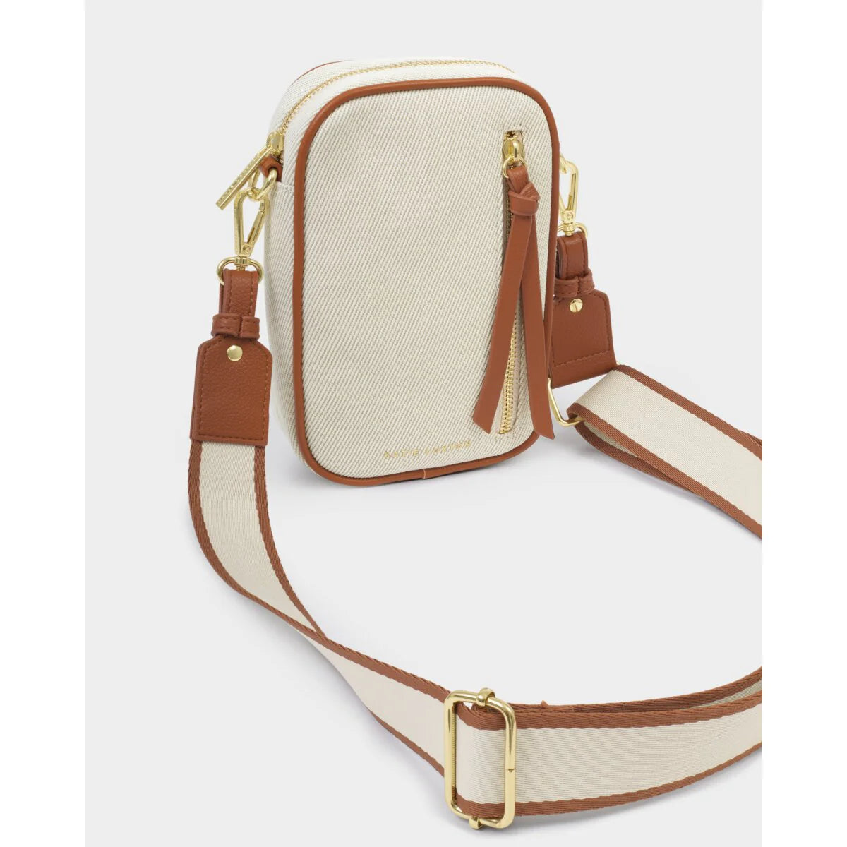 KL Hallie Small Crossbody Bag Canvas Cognac