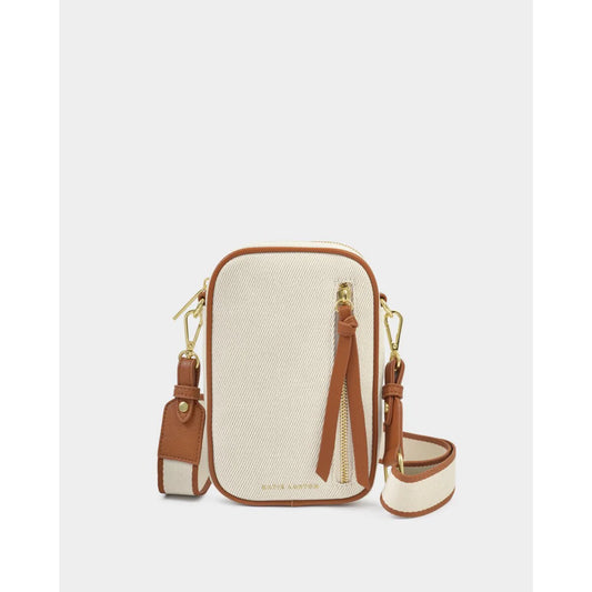 KL Hallie Small Crossbody Bag Canvas Cognac