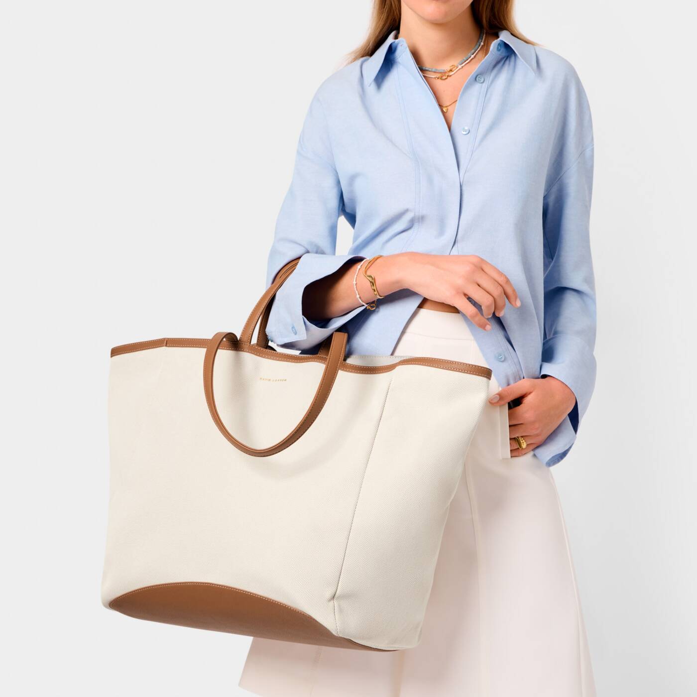 Siena Canvas Oversized Tote Bag