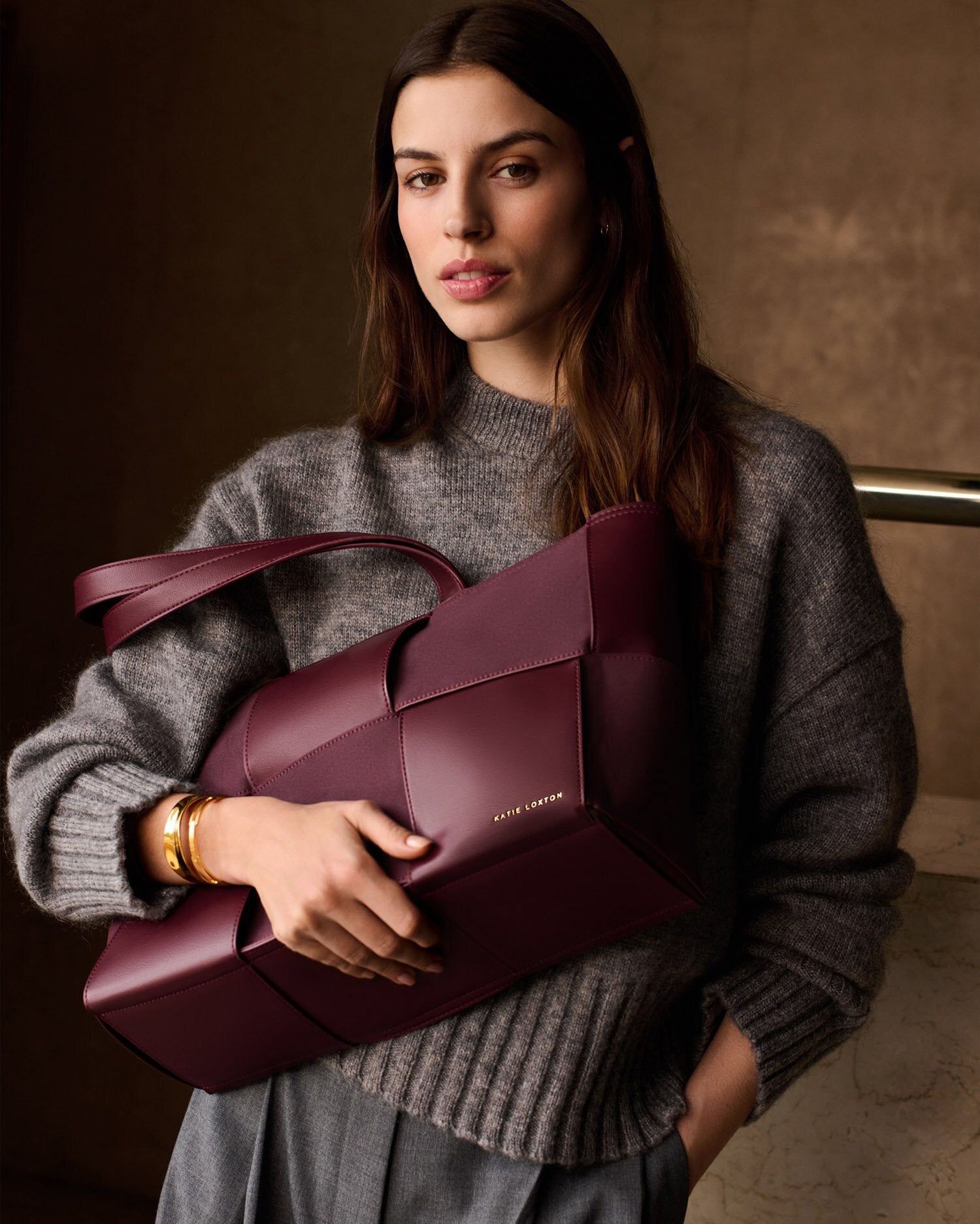 KL Taya Hand Woven Suedette Tote Bag