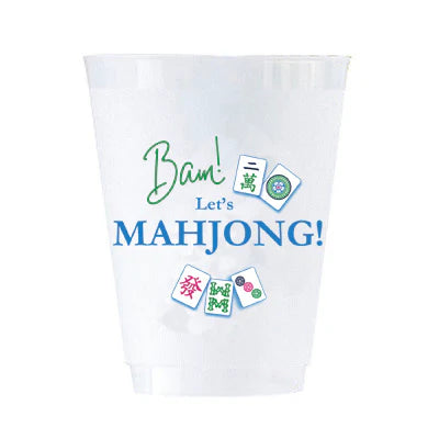 MAHJONG BAM! SHATTERPROOF CUPS | SET OF 8