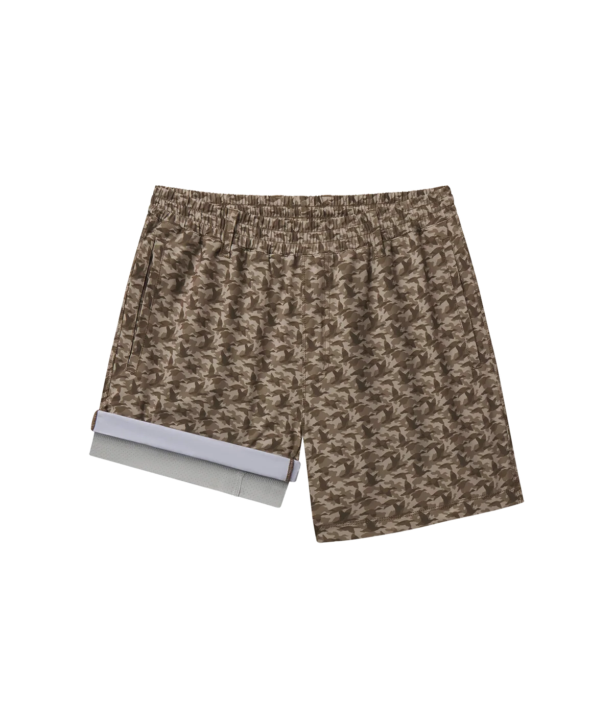 Everyday Hybrid Shorts-Mallard Mirage