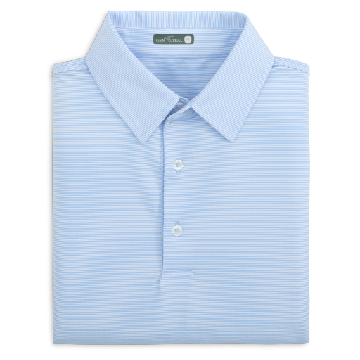 HERITAGE CLUB PINSTRIPE PERFORMANCE POLO