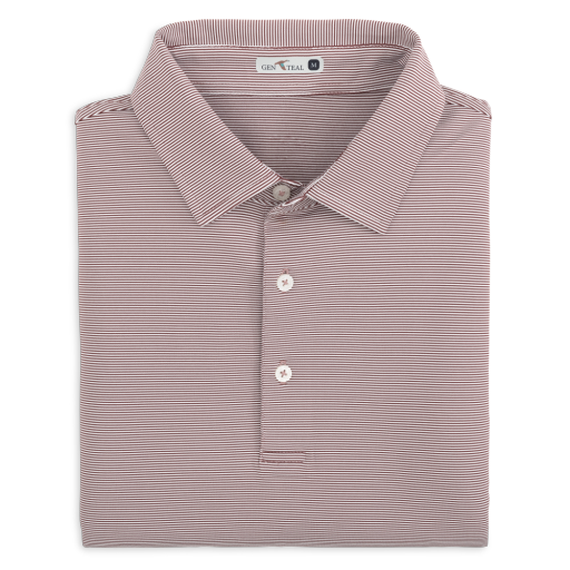 HERITAGE CLUB PINSTRIPE PERFORMANCE POLO